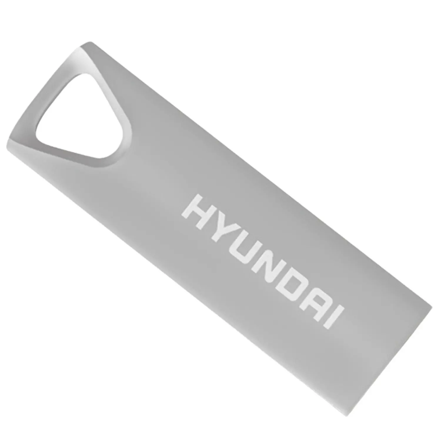 [U3BK/64GAS/NEW] Memoria USB 64GB Hyundai Bravo Deluxe | USB 3.0 SuperSpeed | Cuerpo Metálico Plata | Resistente al Agua y Golpes | Nuevo Sellado | Para Video 4K, PC y Mac