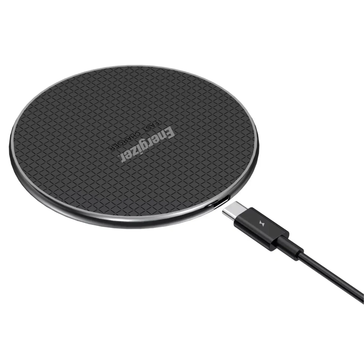 [WCP107_BK/NEW] Energizer MAX 15W – Base de Carga Inalámbrica Qi, Carga Rápida, Antideslizante, Compatible con iPhone y Android, Color Negro