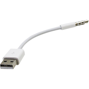 [4XSHUFFLECBL/NEW] Cable de transferencia audio/datos 4XEM - 6" Mini-phone/USB - para Dispositivo de audio, iPod