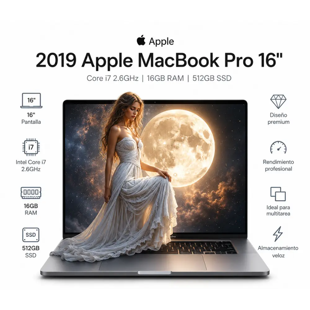 [A2141SPG19-C-I726-16-S512/RFB] 2019 Apple MacBook Pro 16" Core i7 2.6GHz 16GB RAM 512GB SSD *GRADE B*