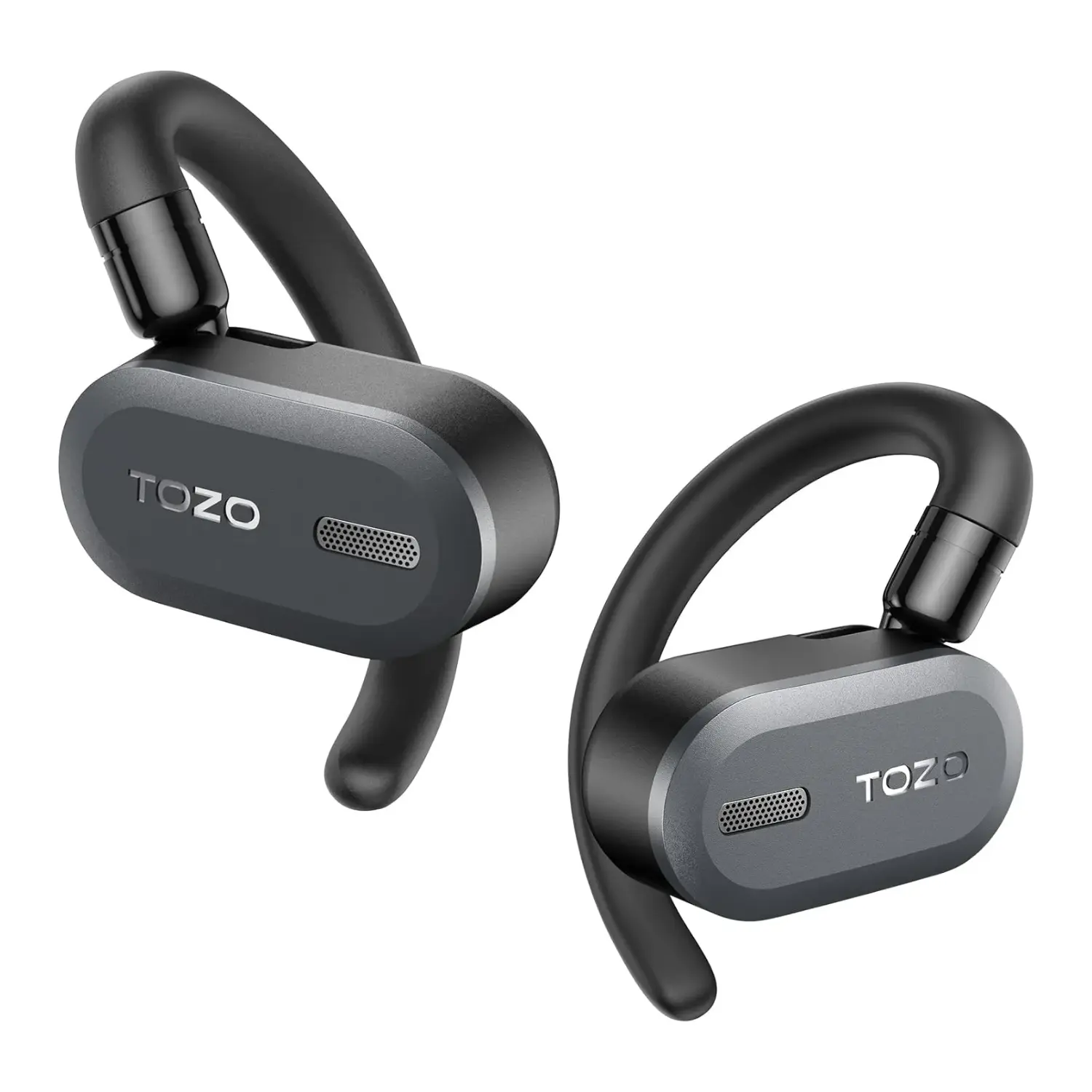 [TOZOOPENBUDS/NEW] Tozo Open Ear TWS Headphones With Touch Control and Extra Long Battery Life IPX6 Water Resistance (Black)