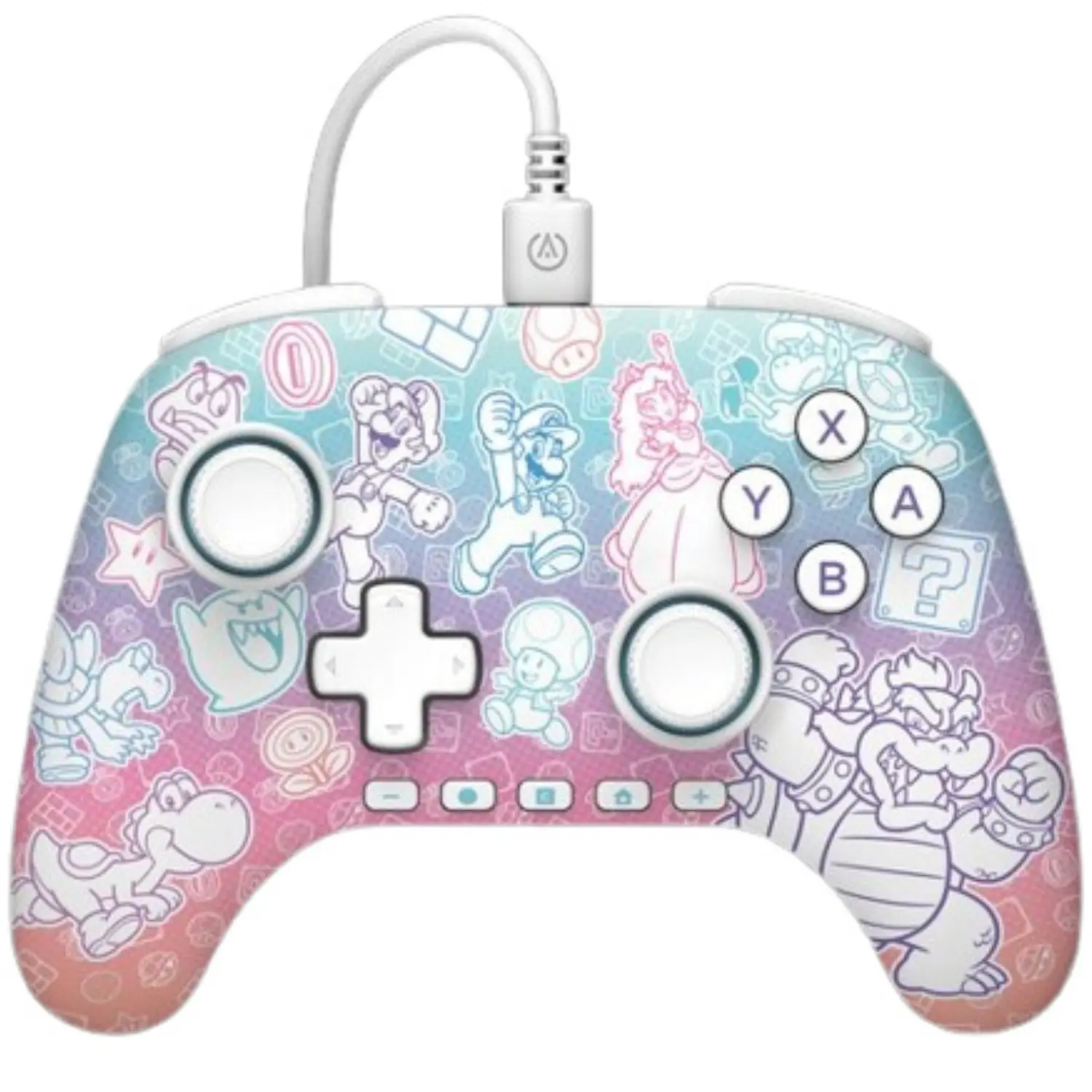 [NSGP0526-01/NEW] PowerA Advantage Controller para Nintendo Switch 2 Mushroom Kingdom Alámbrico Oficial