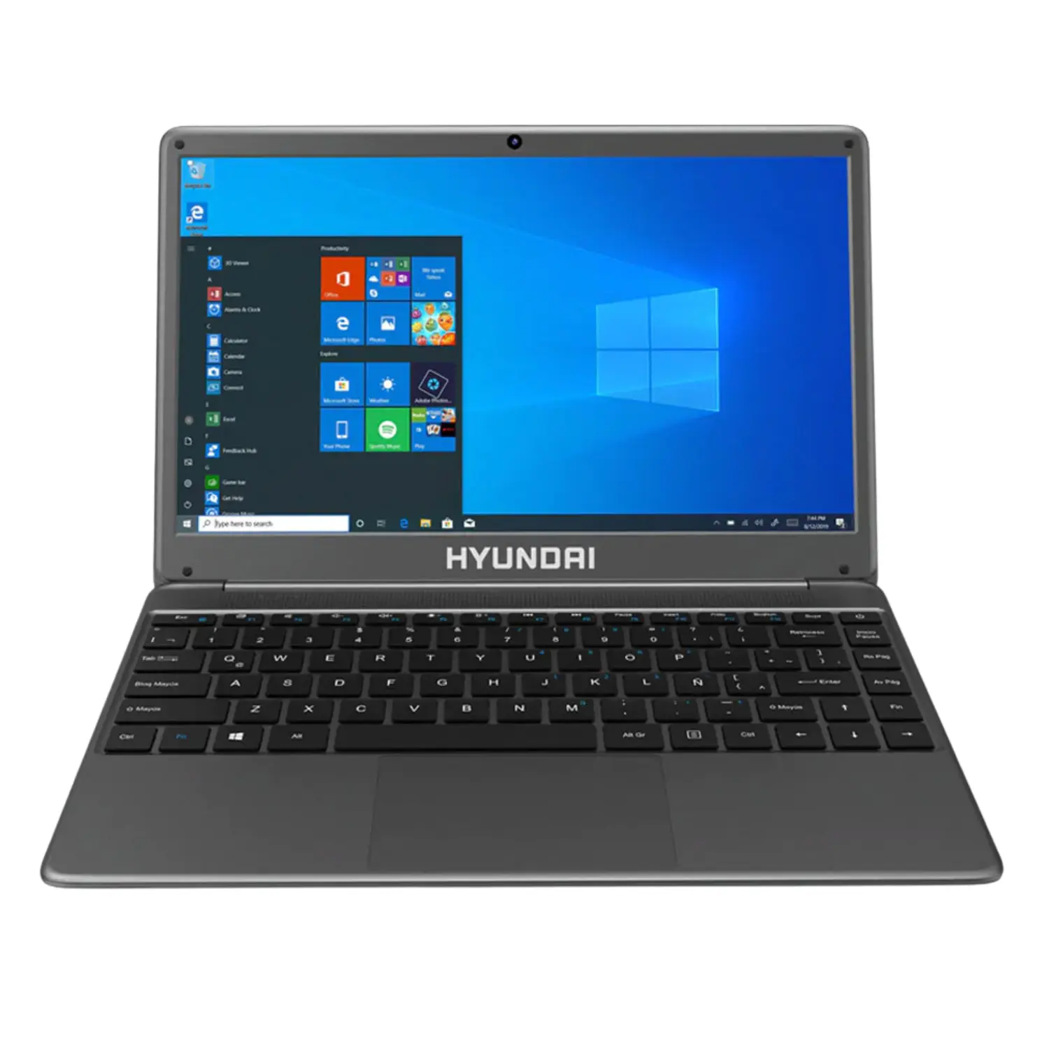 [14CB8S01/NEW] Hyundai HyBook Ereny Plus 14.1" HD - Intel Core i5 8th Gen, 8GB RAM, 256GB SSD, Win 10 Pro - Space Grey